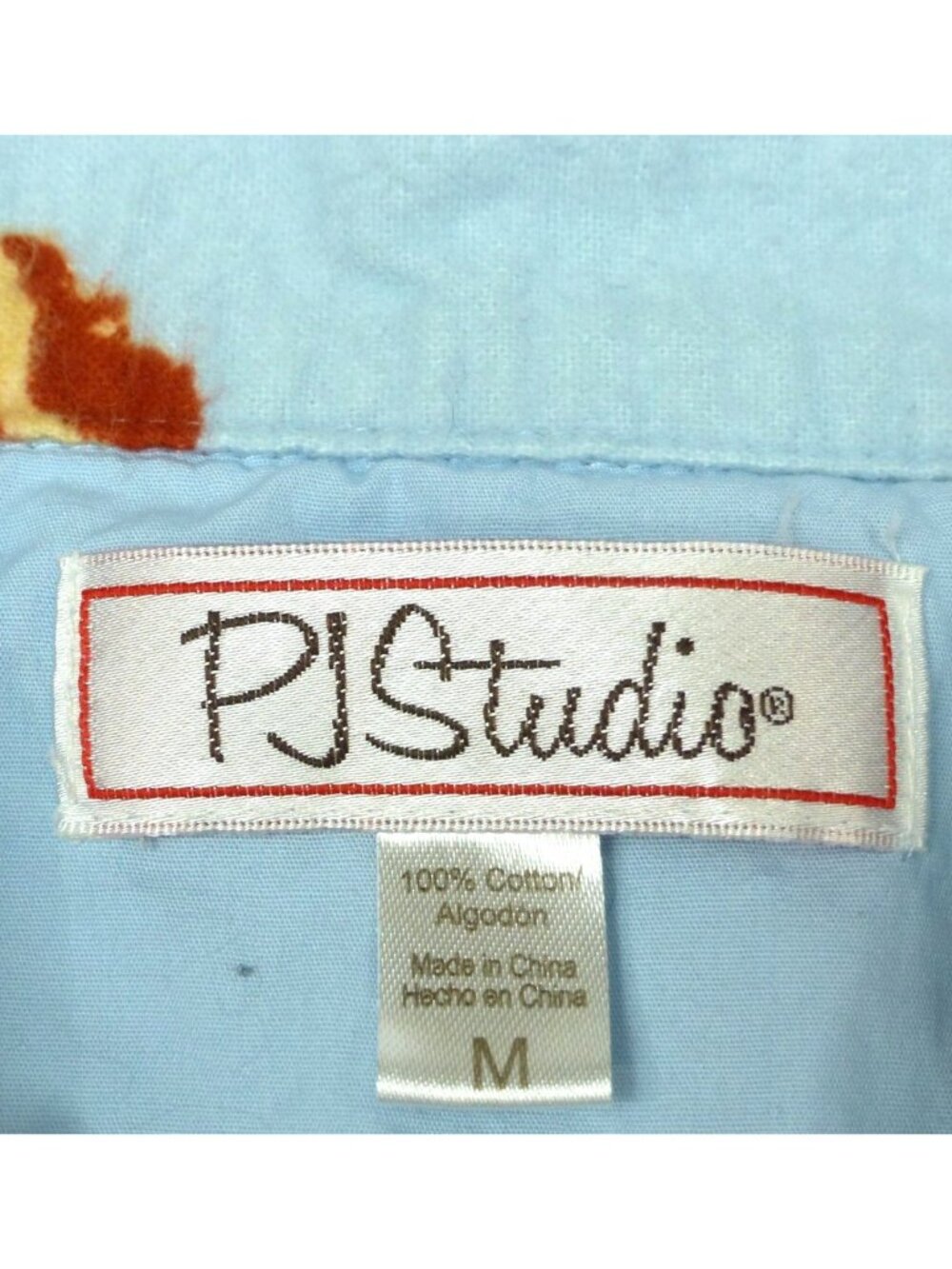 Breakfast-Themed PJ Studio Blue Cotton Pajama Set With Bacon Eggs & Pancakes Pri - Picture 3 of 16